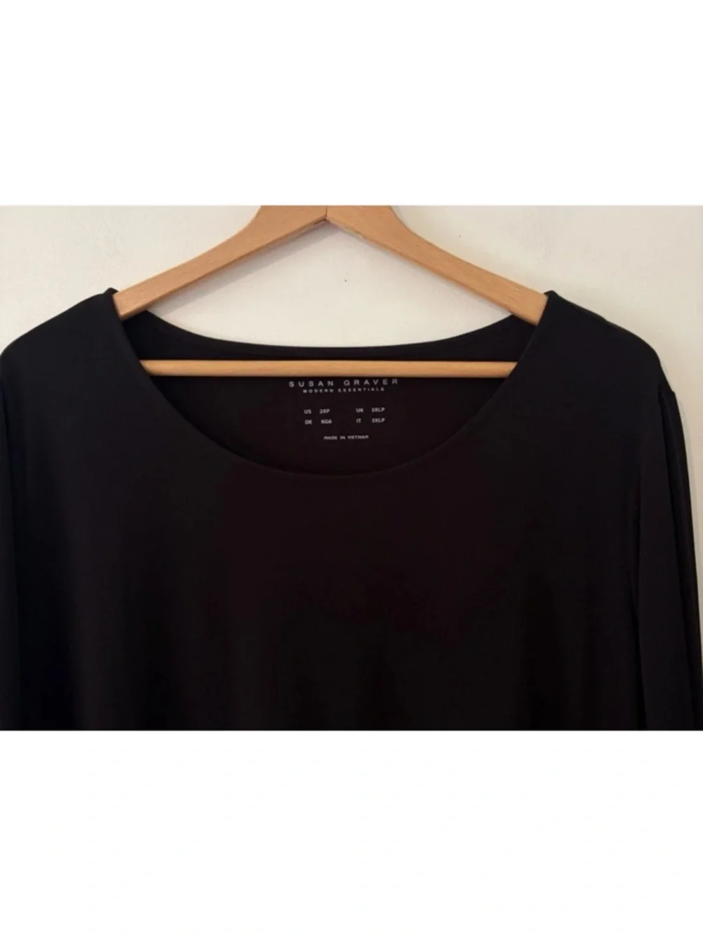 Susan Graver Modern Essentials Liquid Knit Top Size 2XP - Picture 2 of 11